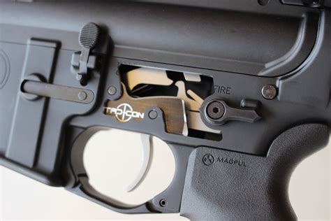 Tac con 3mr trigger - TAC-CON 3MR ASSISTED RESET TRIGGER. The 3MR trigger assembly for an AR-15/AR-10 is compatible with weapons using AR-15/AR-10 small pin .154″ mil-spec style fire control groups. The 3rd mode has a positive reset that dramatically reduces the split times between shots.